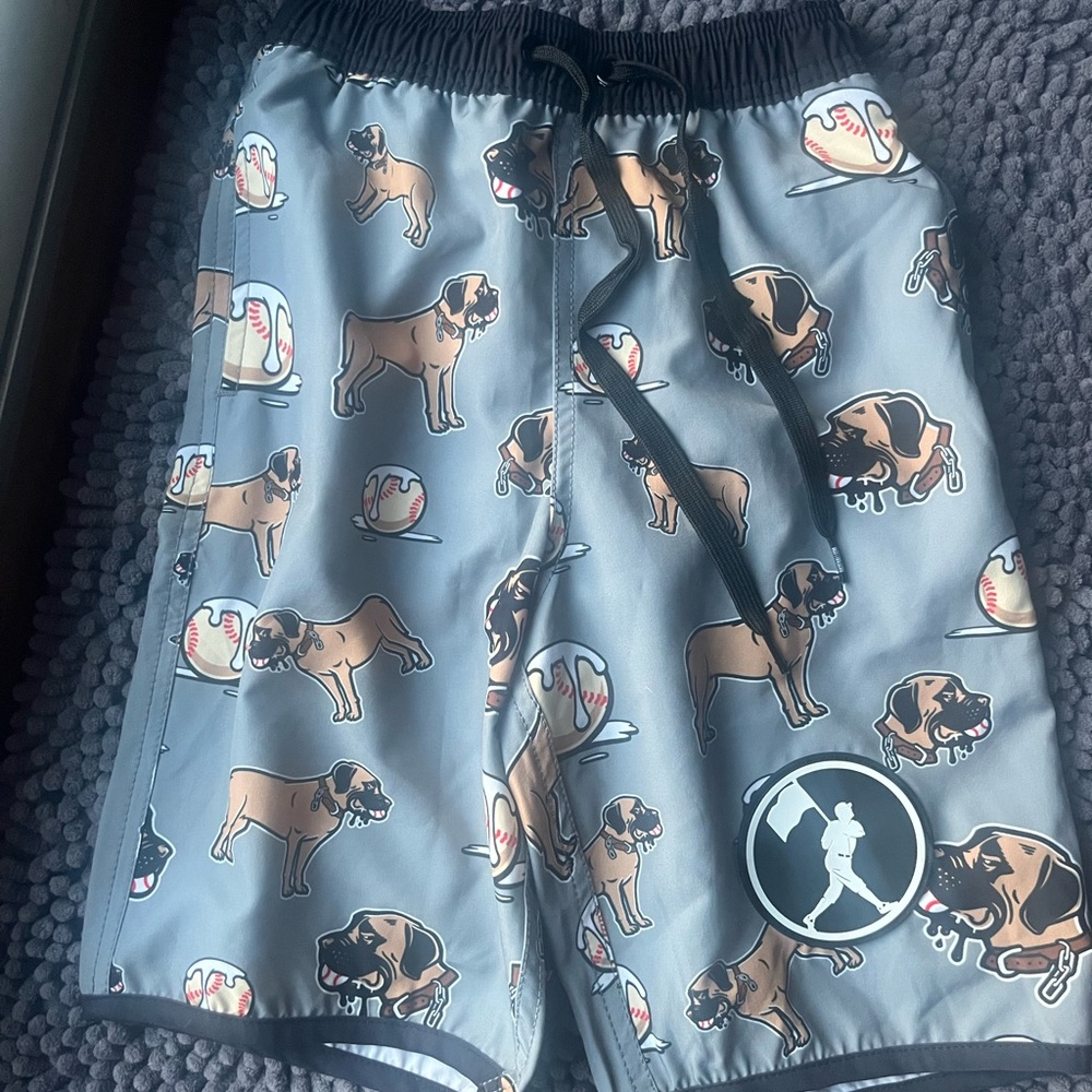 Boys baseballism swim trunks